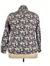 Lands' End 100% Baumwolle Floral Blue Long Sleeve Button-Down Shirt Size 22W - photo 2