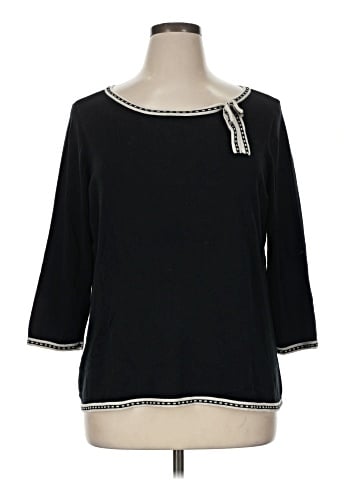 INC International Concepts Silk Pullover Sweater (view 1)