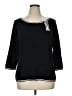 INC International Concepts Black Silk Pullover Sweater Size 1X - photo 1