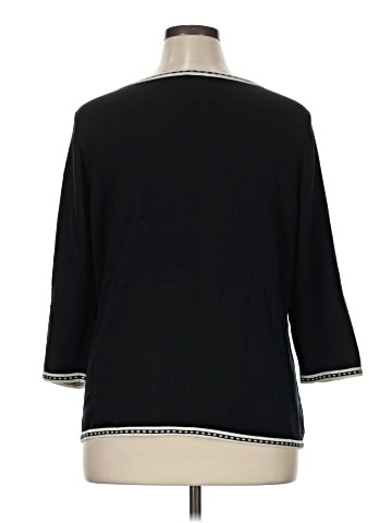 INC International Concepts Silk Pullover Sweater (view 2)