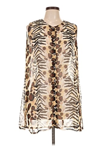 Indian Tropical Fashion Sleeveless Blouse (view 1)