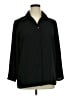 Sag Harbor Houndstooth Black 3/4 Sleeve Blouse Size 14 - photo 1