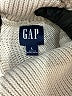 Gap 100% Cotton Stripes Tan Turtleneck Sweater Size L - photo 7