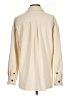 Unbranded 100% Polyester Solid Ivory Long Sleeve Blouse Size S - photo 2