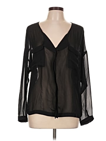 Topshop Long Sleeve Blouse (view 1)