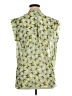 CAbi 100% Polyester Green Sleeveless Blouse Size XL - photo 2