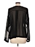 Topshop Black Long Sleeve Blouse Size 10 - photo 2
