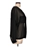 Topshop Black Long Sleeve Blouse Size 10 - photo 4