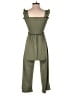 Ardene Solid Green Jumpsuit Size XS - photo 2