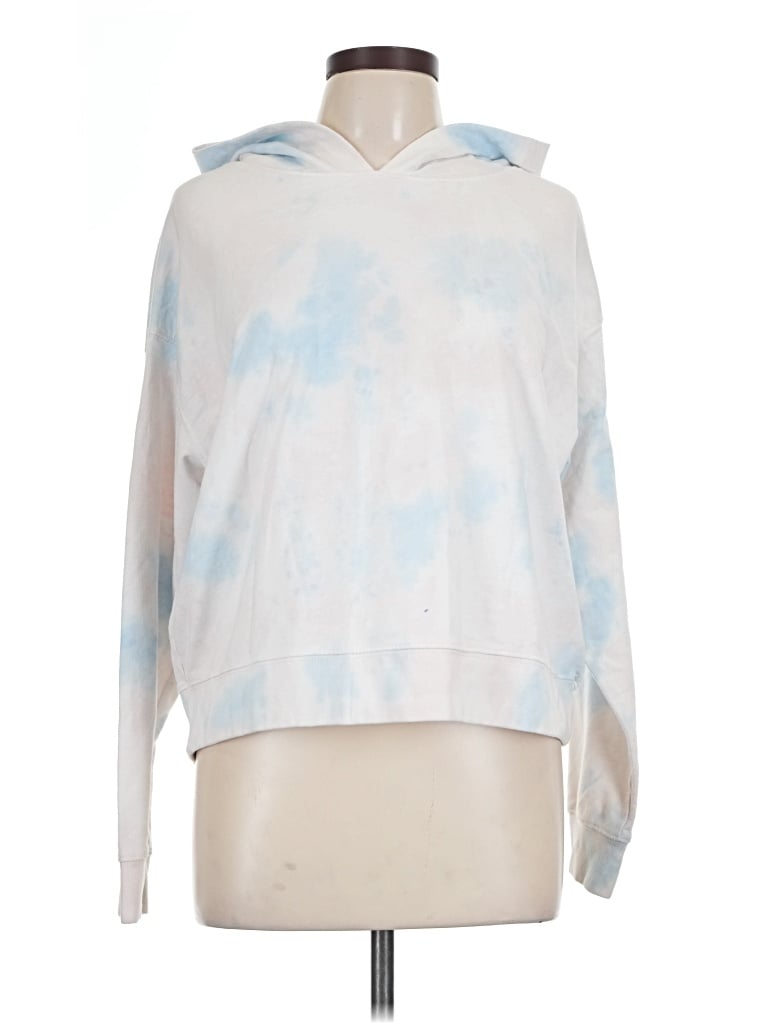 Pre-owned Danskin Pullover Hoodie In White