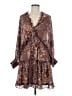 Lovestitch 100% Polyester Paisley Brown Casual Dress Size M - photo 1