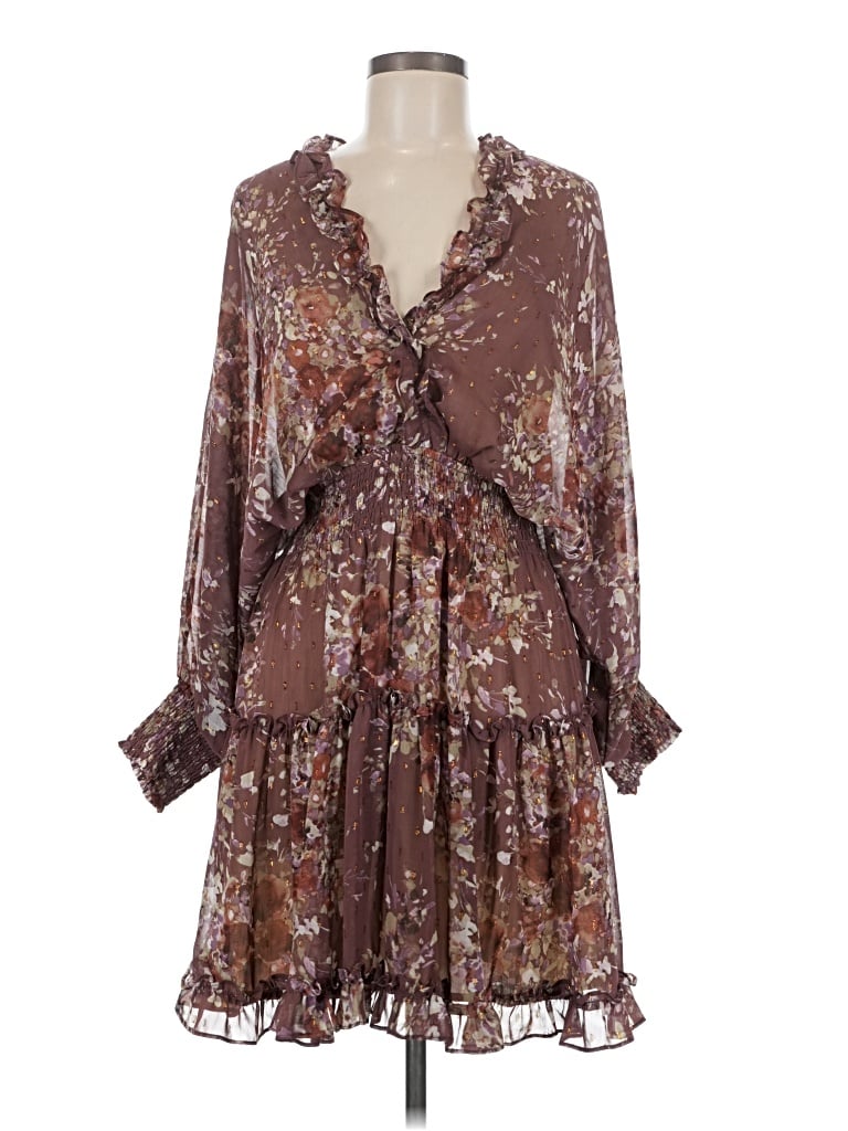 Pre-owned Lovestitch Casual Dress In Brown
