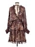 Lovestitch 100% Polyester Paisley Brown Casual Dress Size M - photo 2