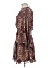 Lovestitch 100% Polyester Paisley Brown Casual Dress Size M - photo 5
