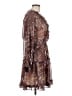 Lovestitch 100% Polyester Paisley Brown Casual Dress Size M - photo 4