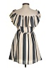 LUCCA 100% Polyester Stripes Tan Casual Dress Size S - photo 2