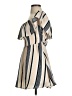 LUCCA 100% Polyester Stripes Tan Casual Dress Size S - photo 5
