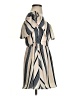 LUCCA 100% Polyester Stripes Tan Casual Dress Size S - photo 4