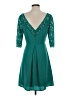 Jessica Simpson 100% Polyester Teal Cocktail Dress Size 4 - photo 2