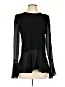 Theory Black Long Sleeve Blouse Size S - photo 1