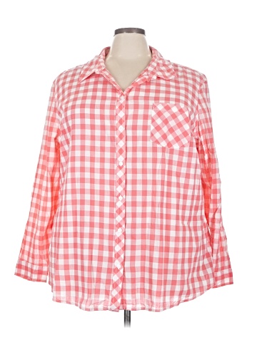 Faded Glory 3/4 Sleeve Button-Down Shirt (view 1)