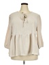 Unbranded 100% Polyester Ivory 3/4 Sleeve Blouse Size 2X - photo 1