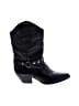 Code West 100% Leather Black Boots Size 8 1/2 - photo 1