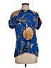 Whistles 100% Polyester Blue Short Sleeve Blouse Size S - photo 1
