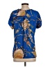Whistles 100% Polyester Blue Short Sleeve Blouse Size S - photo 2