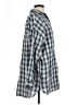Max Studio 100% Cotton Checkered-gingham Blue 3/4 Sleeve Button-Down Shirt Size L (estimated) - photo 4