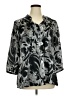 Fashion Bug 100% Polyester Silver 3/4 Sleeve Blouse Size XL - photo 1