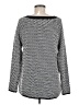 Ann Taylor LOFT Chevron-herringbone Black Pullover Sweater Size M - photo 2