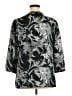 Fashion Bug 100% Polyester Silver 3/4 Sleeve Blouse Size XL - photo 2