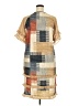 Unbranded Plaid Tan Casual Dress Size XXL - photo 2