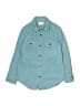 Crewcuts 100% Cotton Solid Teal Long Sleeve Button-Down Shirt Size 6 - photo 1