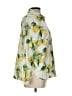 Talbots 100% Cotton Print Yellow Long Sleeve Blouse Size L (petite) - photo 4