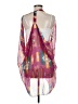 Rampage 100% Polyester Pink Kimono One size - photo 2