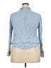 A New Day 100% Rayon Blue Long Sleeve Button-Down Shirt Size XXL - photo 2