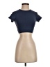 FORM Blue Short Sleeve Turtleneck Size XXS (estimated) - photo 1