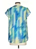 Christopher & Banks 100% Polyester Blue Short Sleeve Blouse Size S - photo 2