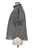 Ann Taylor LOFT Checkered-gingham Black Short Sleeve Blouse Size M - photo 5