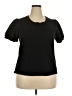 Unbranded 100% Cotton Black Short Sleeve Top Size 20 - photo 1