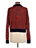 525 America 100% Cotton Stripes Orange Pullover Sweater Size M - photo 2
