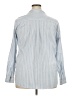Gap 100% Cotton Stripes Blue Long Sleeve Button-Down Shirt Size XXL - photo 2