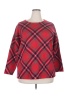Tahari Plaid Red Pullover Sweater Size 2X - photo 1