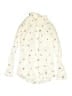H&M L.O.G.G. Hearts Ivory White Long Sleeve Blouse Size 0 - photo 1