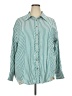Entro Stripes Teal Long Sleeve Button-Down Shirt Size 2X - photo 1