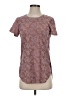 Dex Brown Short Sleeve Top Size S - photo 1