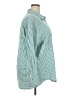 Entro Stripes Teal Long Sleeve Button-Down Shirt Size 2X - photo 4