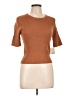 Active USA Brown Short Sleeve Top Size L - photo 1